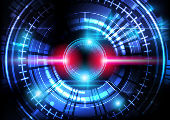 Sci fi digital art background.