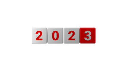 2023. New Year. Christmas. Two thousand twenty-three. Transparent. 