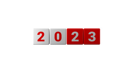 2023. New Year. Christmas. Two thousand twenty-three. Transparent. 