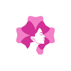 Beauty flower logo vector icon