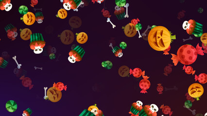 Halloween colorful elements backgrounds