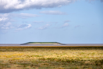 View of the Wash and the Outer Trial Bank on a nice autumn afternoon, Lincolnshire, England