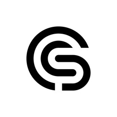 Letter GS creative monogram logo