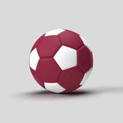Fototapeta premium red soccer ball