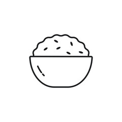 Rice bowl icon