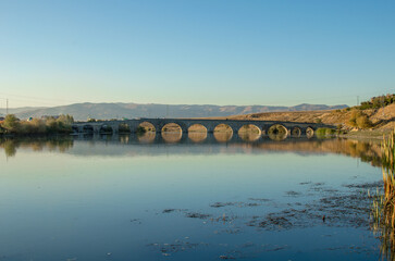 Fototapeta na wymiar bridge and river in the Turkey