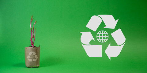 Concepto reciclaje, medioambiente sostenible, reutilización, fabricación, residuos, consumo,...