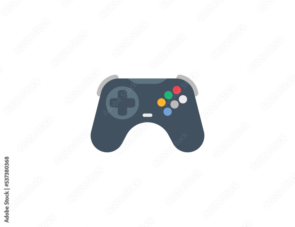 Wall mural video game controller vector isolated icon. game controller emoji illustration. joystick vector isol