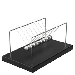 3d rendering illustration of a Newton's cradle