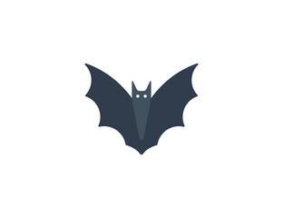 Bat animal vector isolated icon. Bat emoji illustration
