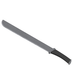 3d rendering illustration of a machete knife