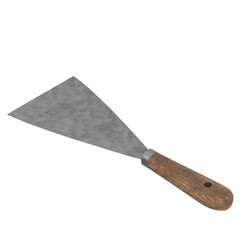 3d rendering illustration of a mason spatula