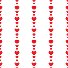 Obraz premium Seamless pattern with red hearts. Valentine love ornament. Casino gambling, poker background. Alice in wonderland ornament. Fantasy wallpaper.