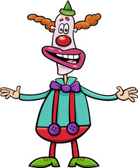 cartoon clown circus performer comic character