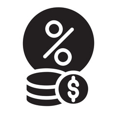 percentage glyph icon