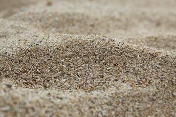 Fototapeta na wymiar lots of fine sand on the beach