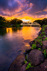 Fototapeta premium Anahulu Stream Bridge aka 