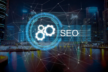 SEO with gears and network