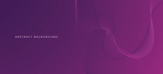 Purple abstract background with dynamic line. Digital future technology concept. vector illustration.