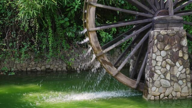 old wooden mill