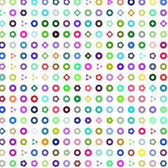 seamless pattern with colorful dots