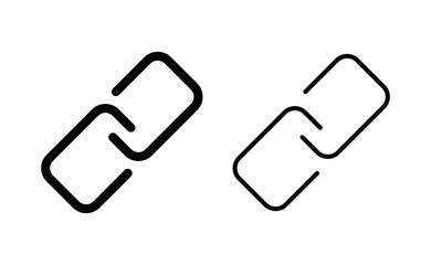 Link icon vector for web and mobile app. Hyperlink chain sign and symbol