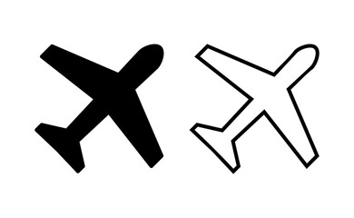 Plane icon vector for web and mobile app. Airplane sign and symbol. Flight transport symbol. Travel sign. aeroplane