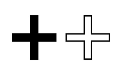 Obraz premium Plus Icon vector for web and mobile app. Add plus sign and symbol