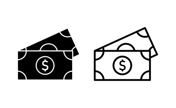 Money icon vector for web and mobile app. Money sign and symbol