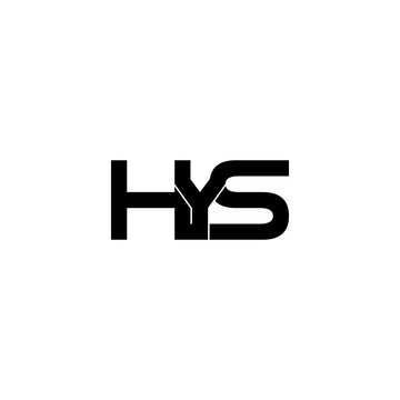 hys lettering initial monogram logo design