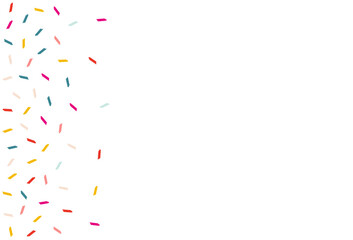 Color Paint Celebrate Vector White Background.