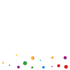 Rainbow Shine Festive Vector White Background.