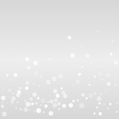Gray Snowflake Vector Grey Background. Xmas