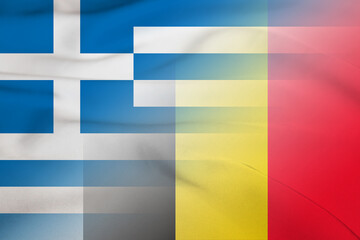 Greece and Belgium state flag transborder contract BEL GRC