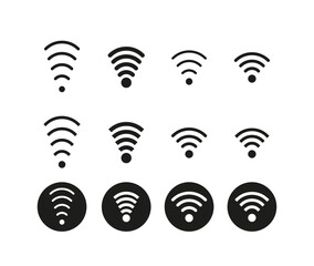 Wifi minimal icon set symbols