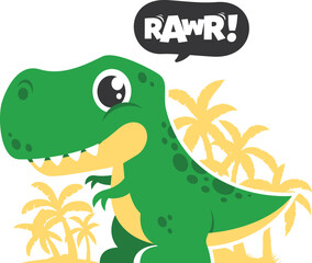 Dinosaur Illustration Design