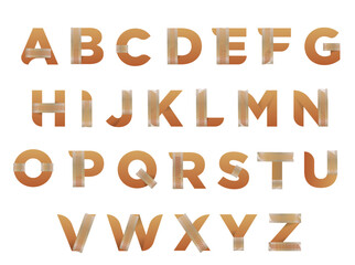 Golden alphabet set