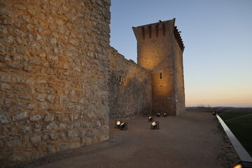 Sunset in Ourem Castle Portugal