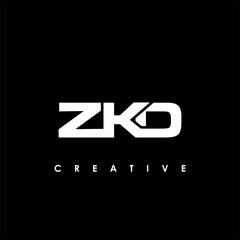 Fototapeta premium ZKD Letter Initial Logo Design Template Vector Illustration