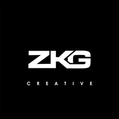 ZKG Letter Initial Logo Design Template Vector Illustration