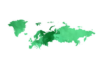 ヨーロッパ（水彩）グリーン
