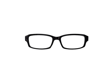 Fototapeta premium Black reading vision eyeglasses isolated cutout