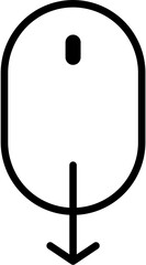 Scroll Mouse Icon Vector
