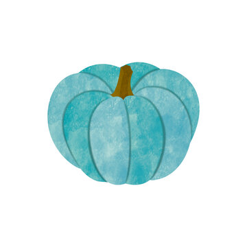 Teal Pumpkin 　Halloween , Teal , Water Color , Blue , Beautiful