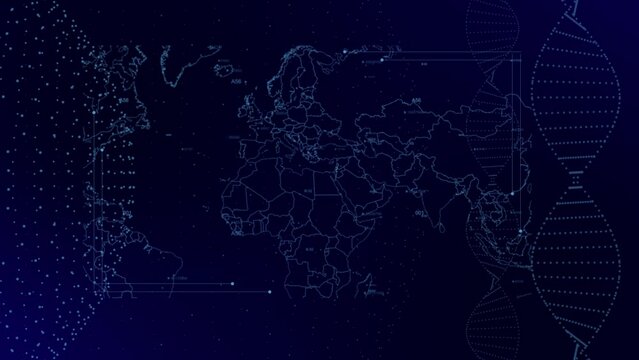 Data analysis Medical statistics on Lebanon Country with graphs, charts, analytics in background | Lebanon country Revealing world map 4K|60 FPS, data analysis Medical science technological