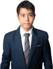 Portrait of businessman in suit.