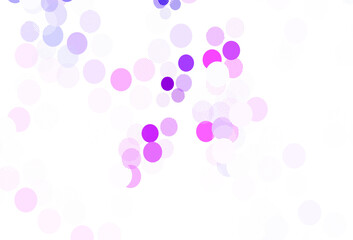 Light Pink, Blue vector texture with disks.