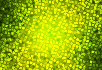 Light Green, Yellow vector pattern in square style.