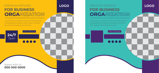 Promotional web banner for social media. Unique Editable modern Social Media banner Template.  Usable for social media, story and web internet ads.