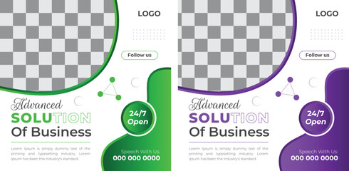Slides abstract Unique Editable modern Social Media banner Template. Suitable background Set of Editable minimal square banner and web internet ads with Vector Templates.